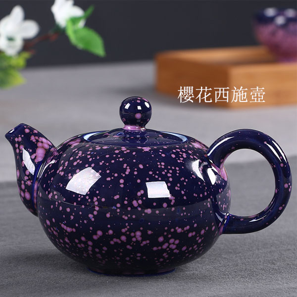 5Cgo 552577661166 建盞櫻花釉茶壺茶杯泡茶茶海茶盤陶瓷家用窯變天目釉油滴功夫茶具單壺日式大號泡茶  HJT05000