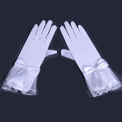 5Cgo 12412867919 婚紗必備手套禮服手套 宴會手套 短手套 婚慶用品 加購品 MIK60000