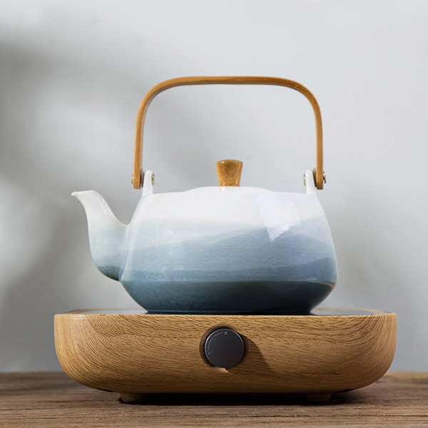 5Cgo 552495799120 簡約陶瓷茶壺茶杯茶具茶碗泡茶煮水壺煮茶壺茶爐耐熱燒水提梁壺三界電陶爐 HJT89100