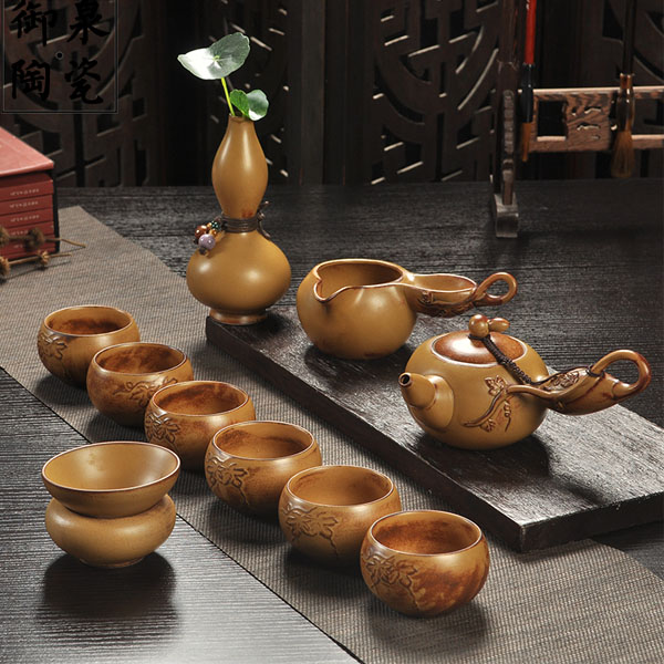 5Cgo 537773096637 禦泉複古茶具茶壺茶杯泡茶茶海套裝功夫茶具陶瓷家用創意粗陶整套側把茶壺茶杯 HJT80200