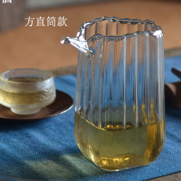 5Cgo 556117194303 手工耐熱玻璃公杯茶壺茶杯泡茶茶具大號勻杯高硼矽茶海日式公道杯創意功夫分茶器 HJT07000