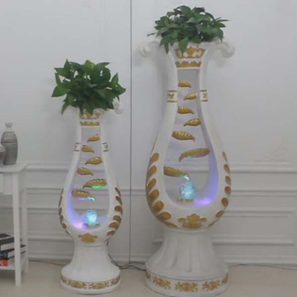 5Cgo 531123248717 歐式大型流水噴泉家居客廳陽台盆景招財裝飾品水景大假山室內落地擺件擺設喬遷新居禮物花盆風水球 CHX99700