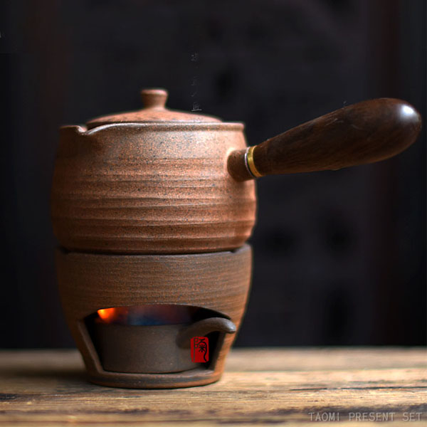 5Cgo 547396078122 陶迷原礦粗陶煮茶器壺黑茶陶瓷茶壺茶杯泡茶茶具家用全自動蒸汽迷你煮茶爐養生壺  HJT92100