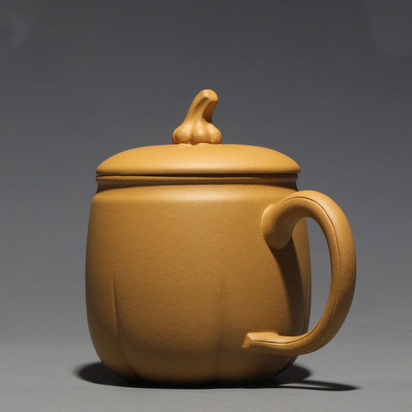 5Cgo 537777198967 德源昌宜興紫砂杯茶壺茶杯泡茶茶海茶具功夫品茗茶杯陶瓷辦公杯子全手工刻字南瓜  HJT82200
