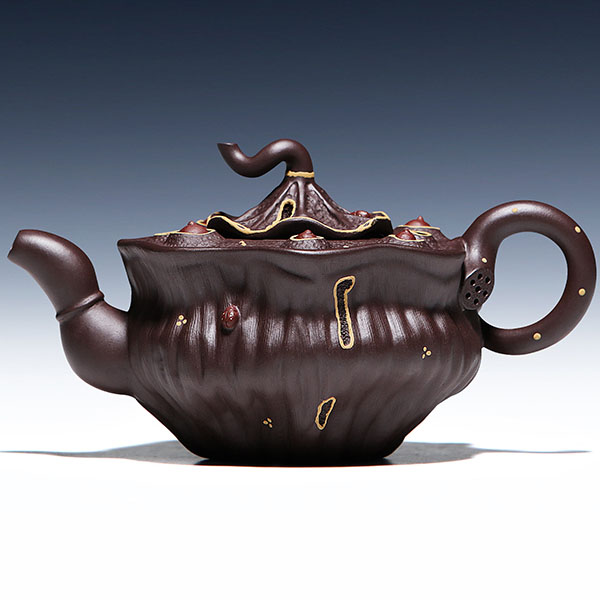5Cgo 562059602080 茗茶藝壺宜興名家紫砂壺茶壺茶杯茶盤功夫茶純全手工蓮蓬結籽壺原礦老紫泥茶壺茶具 HJT89610