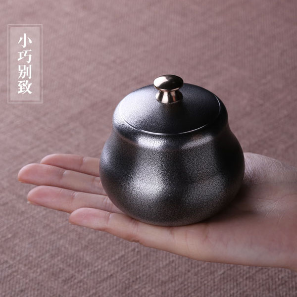 5Cgo 527000395565 巴蜀一品錫罐便攜迷你茶海茶壺茶杯泡茶茶海金屬茶葉罐福祿純錫旅行茶具隨身茶葉盒 HJT08600