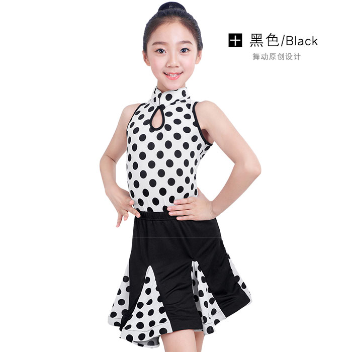 5Cgo 565223382449 新款夏季春夏新款少兒女童拉丁舞演出服比賽服女童表演服拉丁舞服練功服表演服女 HJT88000