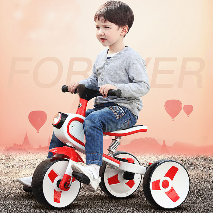 5Cgo 568990189297 幼兒園托兒所早教園玩具車兒童三輪車腳踏車2-6歲大號平衡車寶寶腳蹬自行車滑滑車小孩童車 HJT81200
