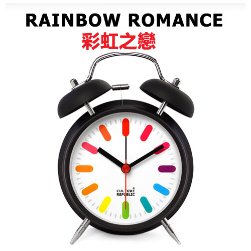 5Cgo 14659694152 創意簡約懶人鍾表靜音金屬夜光鬧鍾座鍾 SHM04000