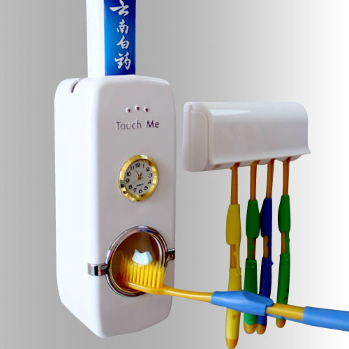 5Cgo 14811207589 HOT創意生活自動擠牙膏器情侶牙膏牙刷架牙具套裝牙刷盒韓國 MIK93000