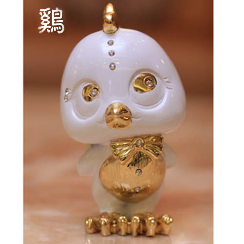 5Cgo 20616255068 十二生肖擺件 時尚創意家居裝飾工藝品可愛卡通擺設 結婚生日禮品 家居裝飾品 吉祥物 生肖雞 LXM86100