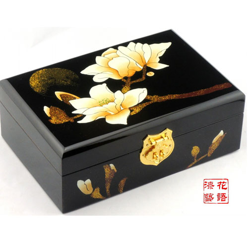 5Cgo 19847049876 平遙漆器推光漆器複古首飾盒 梳妝化妝飾品盒木質飾品盒 收納盒 MIK08000