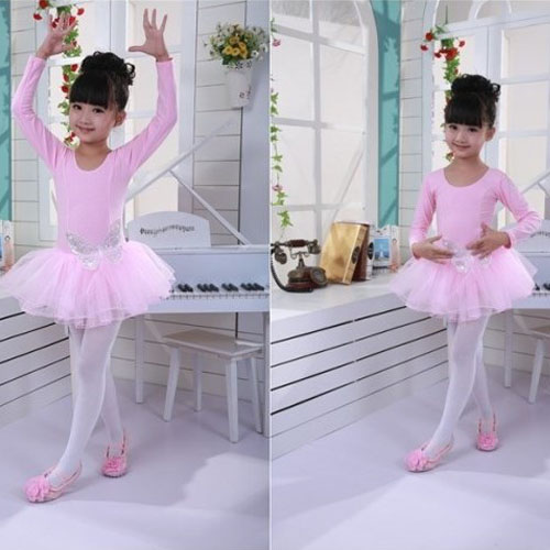 5Cgo 10361164781 兒童芭蕾舞裙女童舞蹈裙長袖練功服幼兒六一演出服裝表演服  ZXJ96000