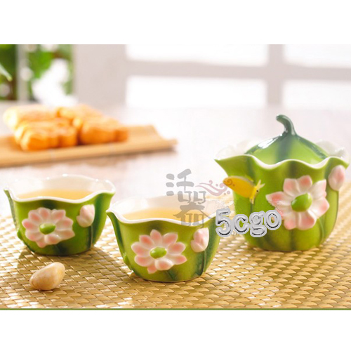 5Cgo 19056191247 創意陶瓷茶具 快客杯 一壺兩杯 便攜功夫旅行茶具套裝  CHX55000