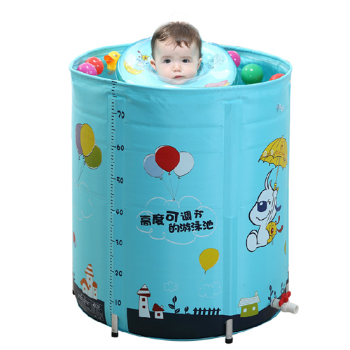 5cgo 35648611145嬰兒遊泳池 嬰幼兒童合金支架遊泳池超大號寶寶保溫遊泳桶   ZYH82300