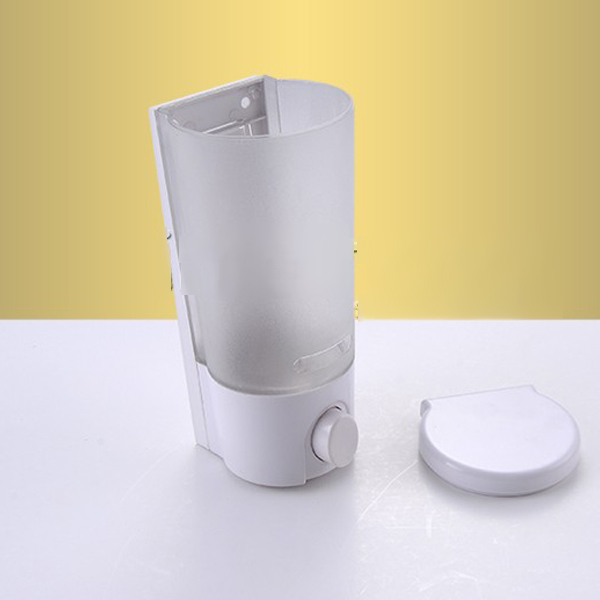 5Cgo 13129676931 酒店浴室 壁掛式皂液器皂液盒洗手液瓶洗手液器 沐浴露洗發水盒 圓形 CHX65000