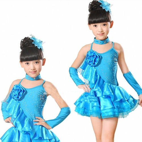 5Cgo 37827914944 兒童舞蹈服練功服演出服裝/舞蹈女童跳舞衣服兒童拉丁服 ZXJ86000