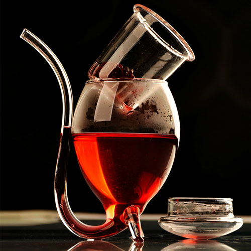 5Cgo 16180551612  創意吸血鬼酒杯透明過濾式玻璃杯紅酒杯300ml    SHM13000