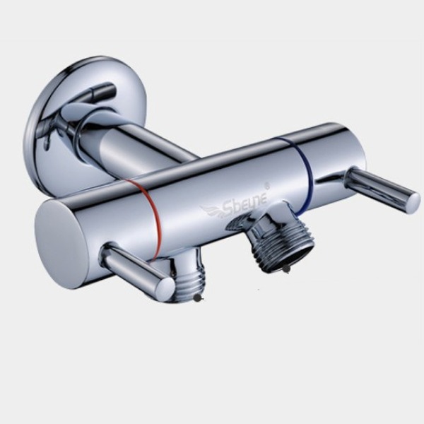 5Cgo 21010495030 分水器 全銅三通角閥 一進二出 雙出水兩用三角閥 4分口 可接水管洗衣機 AGL08000