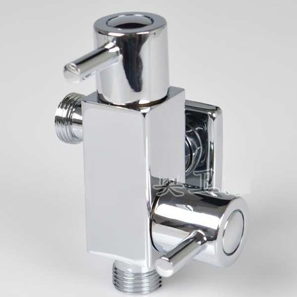5Cgo 38879082664 小巧分水器 全銅三通角閥 一進二出 雙出水兩用三角閥 防爆裂可接水管洗衣機 AGL38000