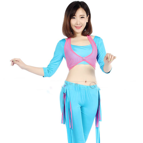 5Cgo 36344475925 肚皮舞服裝練習服套裝練功服演出服衣服練舞服飾拉丁舞服 ZXJ43100